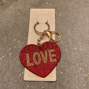 Love heart keychain